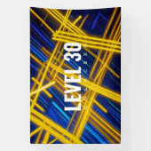 Intense Futuristic Neon Chaotic Digital Light Spandoek (Verticaal)