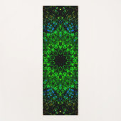 Intense Green Mandala Yogamat (Voorkant)