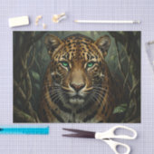 Intense groene ogen jaguar jungle tissuepapier (Craft)
