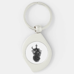 Intense Heer Shiva Trishul Om Namah Shivaya Kunst Sleutelhanger