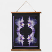 Intense japans iris bloem close up Abstract Hangend Wandkleed (Voorkant)