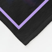 Intense Japanse Iris Flower Abstract gepersonalise Fleece Deken (Hoek)