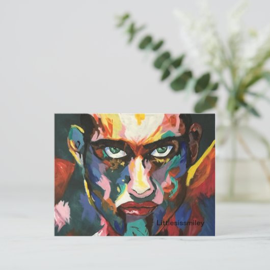 Intense Man Briefkaart (Staand voorkant)