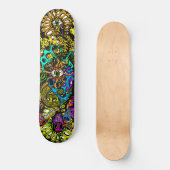 Intense Mushroom Oogbal Hallucinatie Graphics Persoonlijk Skateboard (Voorkant)