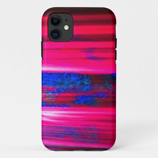 Intense NEON Pink and Blue personaliseren IT Case-Mate iPhone Case (Achterkant)