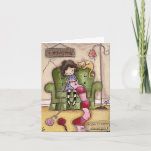 Intense nitting - Opmerkingskaarten Kaart (Voorkant)