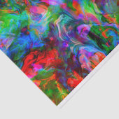 Intense Psychedelic Bright Color Swirl Tissuepapier (Detail)