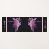 Intense roze Columbine ventilator gepersonaliseerd Yogamat (Voorkant (horizontaal))