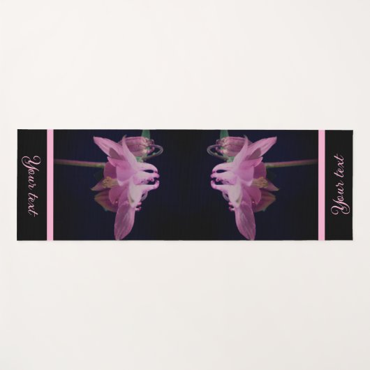 Intense roze Columbine ventilator gepersonaliseerd Yogamat (Voorkant (horizontaal))