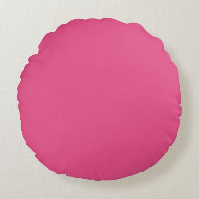 Intense roze ronde Pillow Rond Kussen (Voorkant)