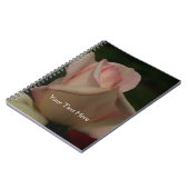Intense roze Rosebud Flower Natuur Notitieboek (Linkerzijde)