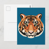 Intense Tiger Eyes the Powerful Big Cat Briefkaart (Voorkant / Achterkant)