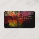 Intense ventilatorcarlet vloeistofinkt Abstract op Visitekaartje (Voorkant)