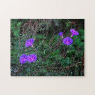 Intense Wild Morning Glory Flowers  Legpuzzel