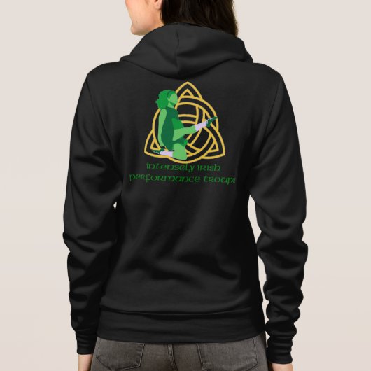Intensely Irish Women's Zip Hoodie (Achterkant)