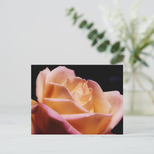 Intensief gekleurde gele rozenventilator briefkaart (Staand voorkant)