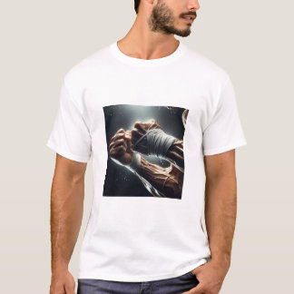 Intensieve Bokshandschoenen Omwikkelde Spier Fitne T-shirt