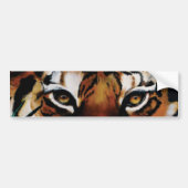 Intensieve Groene Jungle Tijgerogen Wilde Natuur B Bumpersticker (Voorkant)