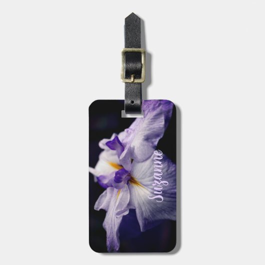 Intensieve Japanse irisventilator Sluiten Aangepas Bagagelabel (Voorkant verticaal)