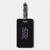 Intensieve Japanse irisventilator Sluiten Aangepas Bagagelabel (Achterkant verticaal)