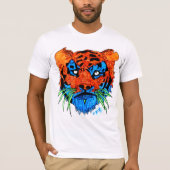 Intensieve kleuren tijger t-shirt (Voorkant)