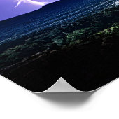 Intensieve Natuur | Bliksem Storm Poster (Hoek)