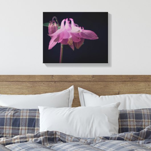 Intensieve roze Kolomventilator Sluiten Canvas Afdruk (Insitu (Slaapkamer))