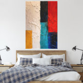 Intensieve Texturen Canvas Afdruk (Insitu (Slaapkamer))