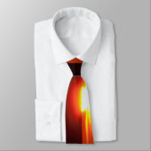 Intensieve zonsondergang stropdas (Gebonden)