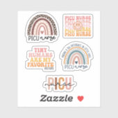 Intensieve zorg voor kinderen, crème PICU verpleeg Sticker (Vel)