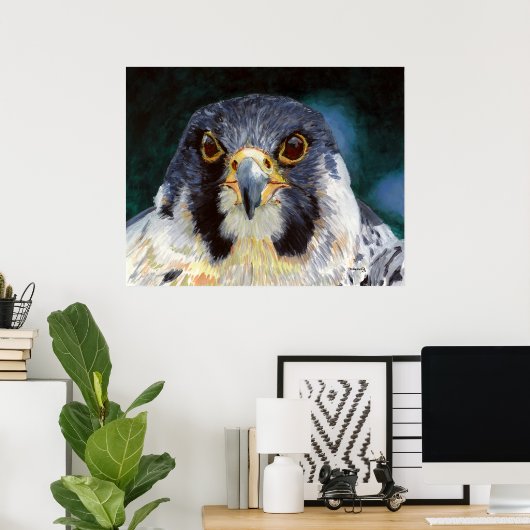 Intensiteit - de smog van de valk poster (Thuiskantoor)