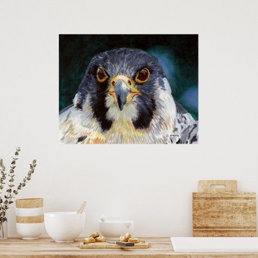 Intensiteit - de smog van de valk poster (Keuken)