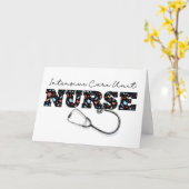 Intensive Care Nurse Appreciation Nurses Day ICU Kaart (Gele Bloem)