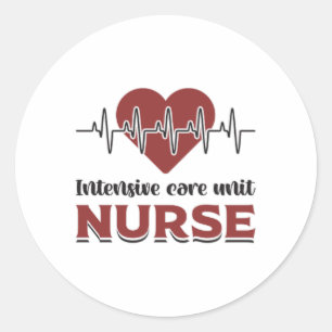 Intensive Care Unit Verpleegkundige IC Emergency M Ronde Sticker