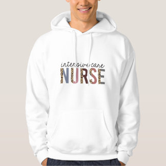Intensive Care Verpleegster Luipaardprint ICU Verp Hoodie