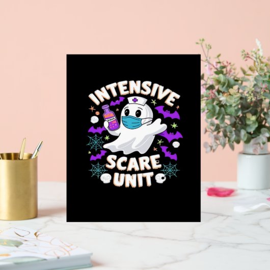 Intensive Scare Unit Nurse Halloween IC Nurse Ess Acryl Bord (Huwelijk)