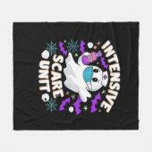 Intensive Scare Unit Nurse Halloween IC Nurse Ess Fleece Deken (Voorkant (Horizontaal))