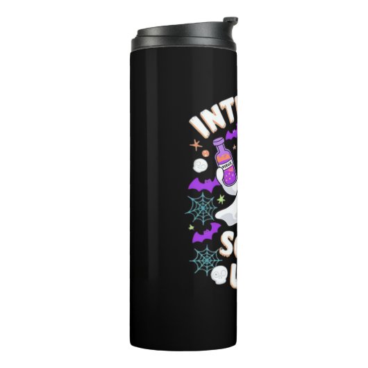 Intensive Scare Unit Nurse Halloween IC Nurse Ess Thermosbeker (Gedraaid links)