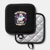 Intensive Scare Unit Nurse Halloween ICU Nurse Ess Pannenlap (Voorkant / Achterkant)