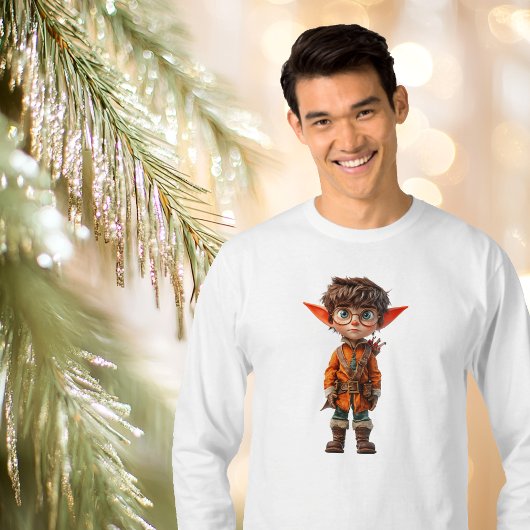 Intent Boy Christmas Elf Mannen T-shirt