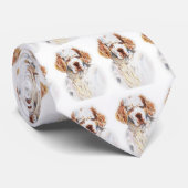 Intent - Clumber Spaniel stropdas (Opgerold)