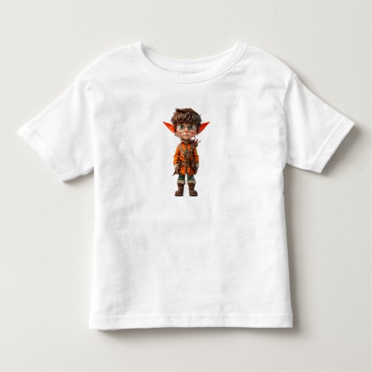 Intent Jongens Kerst Elf Peuter T-shirt (Voorkant)