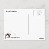 Intent Mantis ~ briefkaart (Achterkant)
