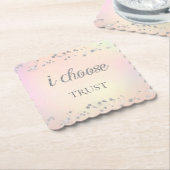 *~* INTENTIE Emoto TRUST Glitter Rainbow Kartonnen Onderzetters (Gebogen)