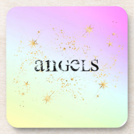 *~* INTENTIE ONDERZETTER ANGELS Glitter regenboog
