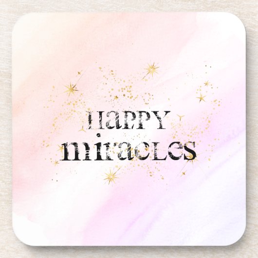 *~* INTENTIE ONDERZETTER - HAPPY MIRACLES Onderzet (Voorkant)