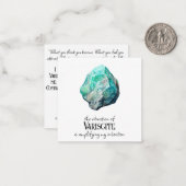 *~* Intentie Toermalijn AP64 Vlakke Nota Kaart Notitiekaartje (Voorkant / Achterkant in situ)