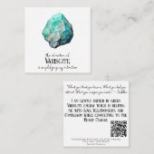 *~* Intentie Toermalijn AP64 Vlakke Nota Kaart Notitiekaartje (Voorkant / Achterkant)