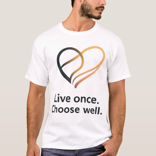 Intentional Life Quote Design T-shirt (Voorkant)