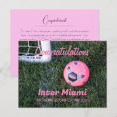 Inter Miami felicitatiesbriefkaart Briefkaart (Voorkant / Achterkant)